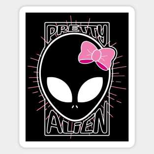 Pretty alien (in white) Magnet